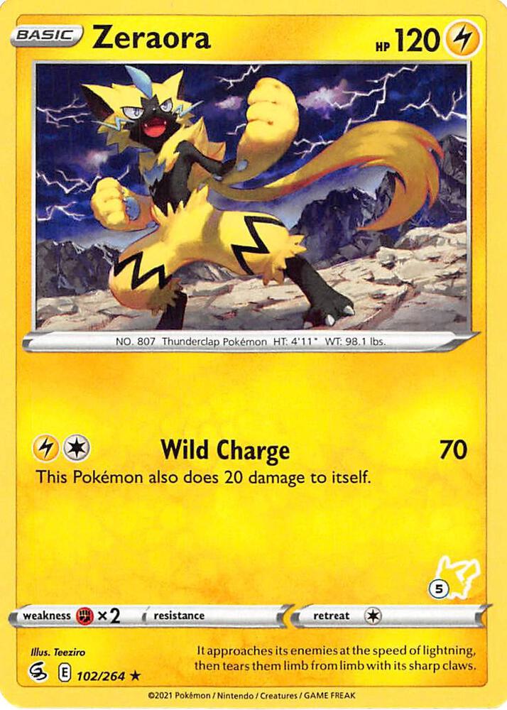 Zeraora (#5 Pikachu Stamped)