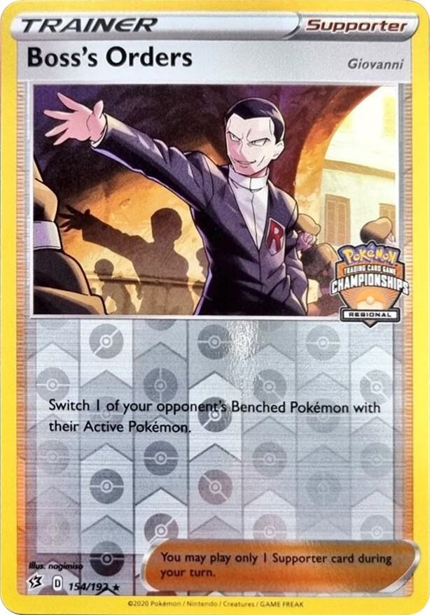 Boss's Orders - 154/192 (Regional Championships) - League & Championship Cards