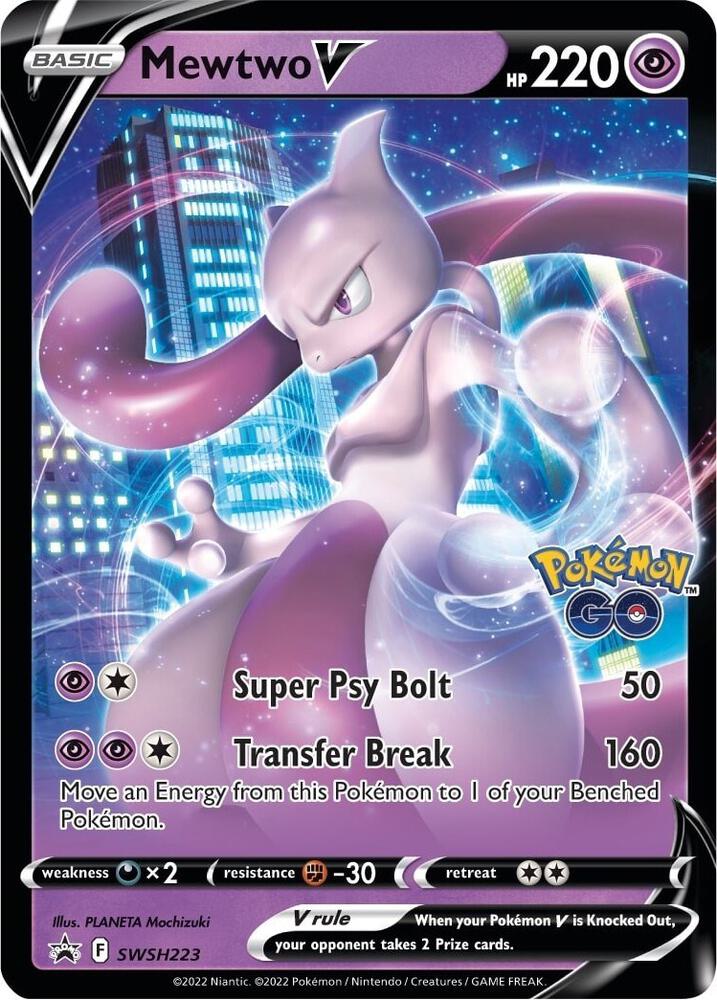 Mewtwo V - SWSH223 - SWSH: Sword & Shield Promo Cards