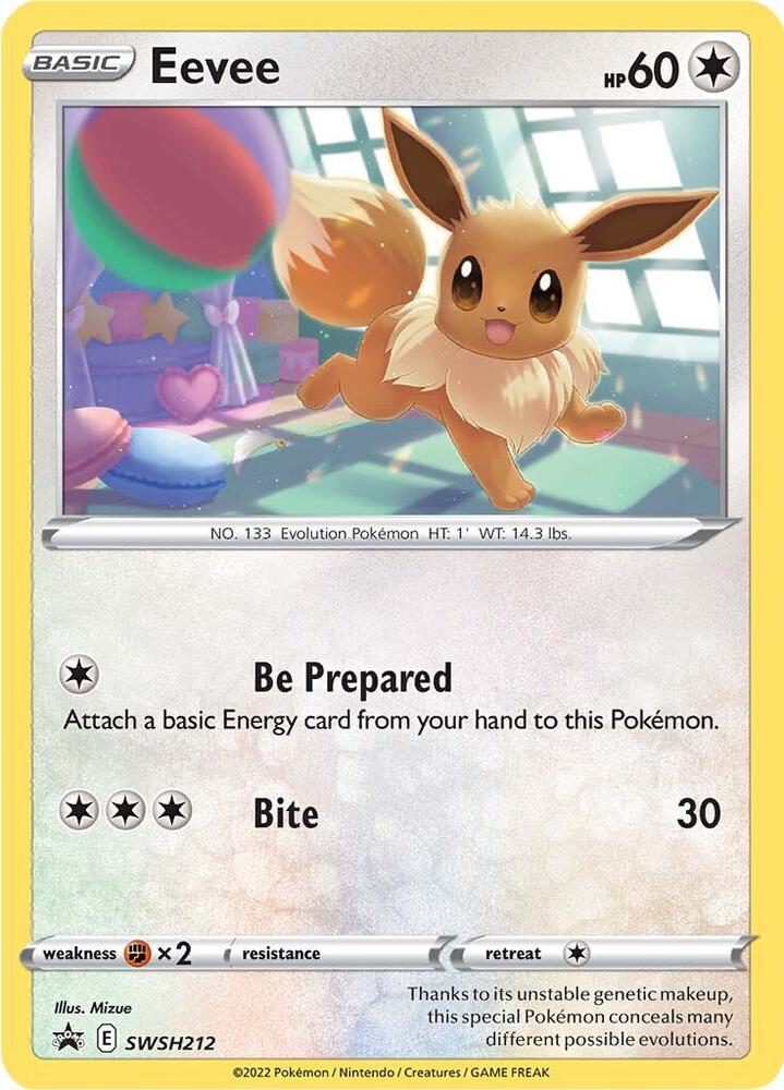 Eevee - SWSH212 - SWSH: Sword & Shield Promo Cards