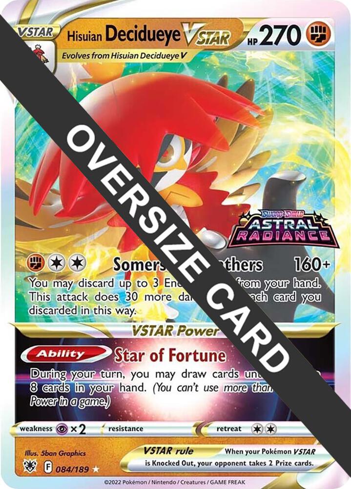Hisuian Decidueye VSTAR - 084/189 - Jumbo Cards
