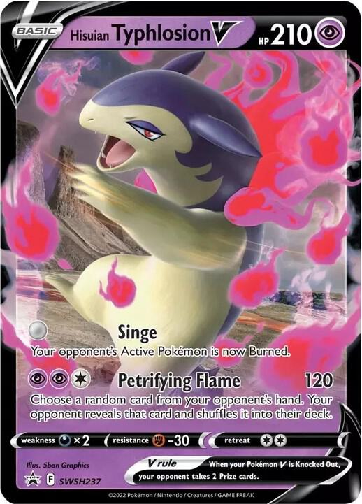 Hisuian Typhlosion V - SWSH237 - SWSH: Sword & Shield Promo Cards