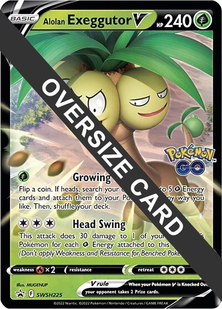 Alolan Exeggutor V - SWSH225 - Jumbo Cards