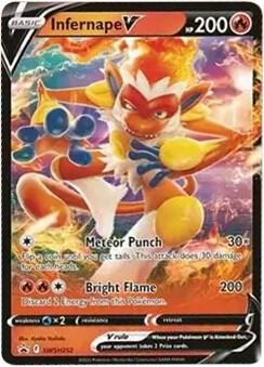 Infernape V - SWSH252 - SWSH: Sword & Shield Promo Cards