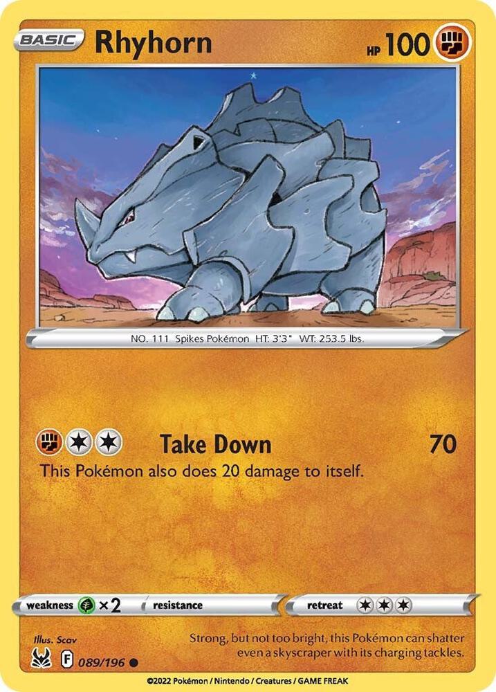 Rhyhorn - SWSH11: Lost Origin