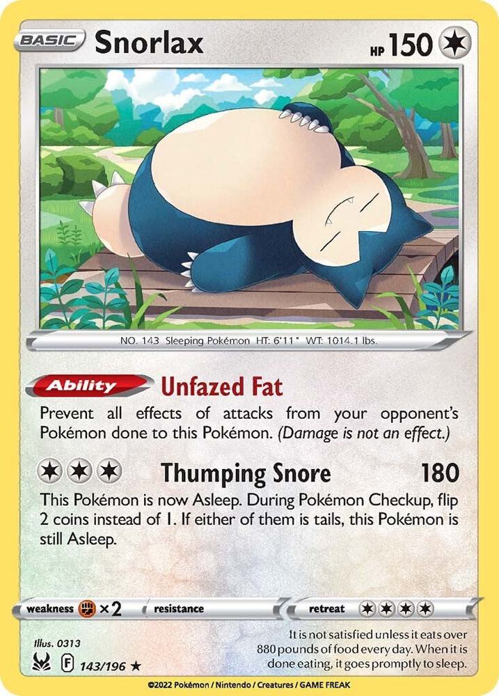 Snorlax - SWSH11: Lost Origin