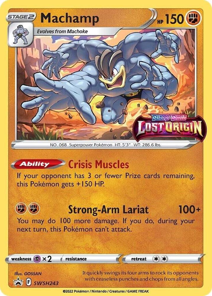Machamp - SWSH243 (Prerelease) - SWSH: Sword & Shield Promo Cards