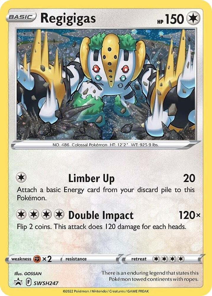 Regigigas - SWSH247 (Cosmos Holo) - SWSH: Sword & Shield Promo Cards