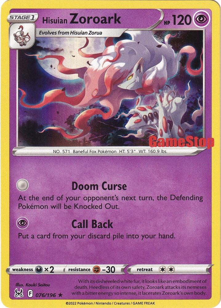 Hisuian Zoroark (Gamestop Exclusive)