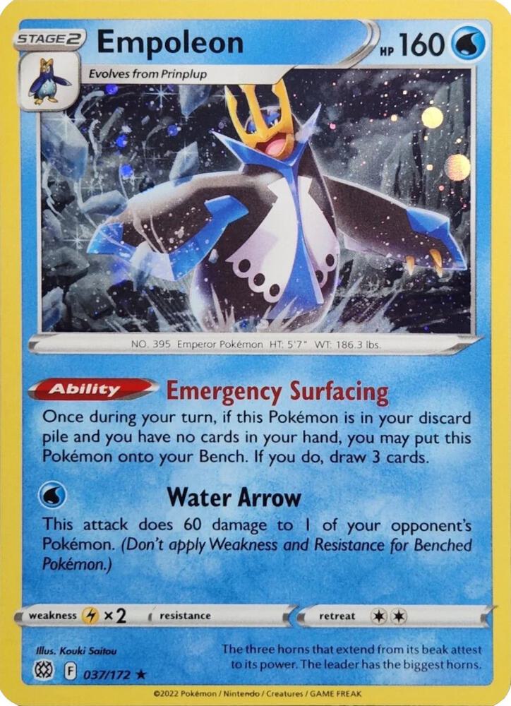 Empoleon - 037/172 (Cosmos Holo) - Miscellaneous Cards & Products