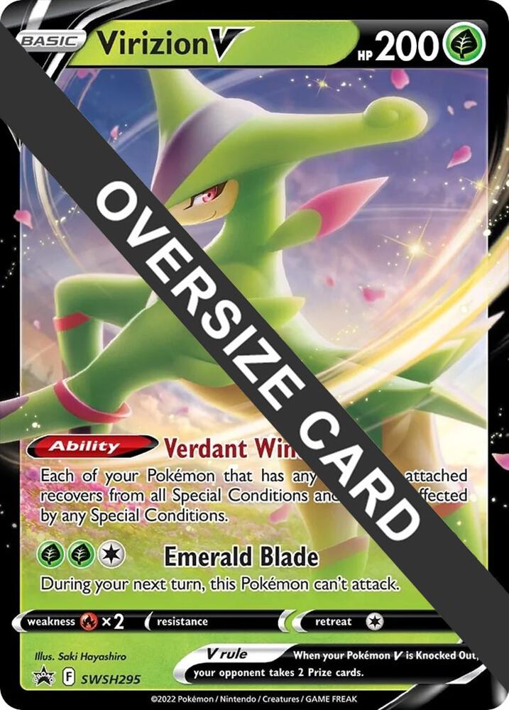 Virizion V - SWSH295 - Jumbo Cards