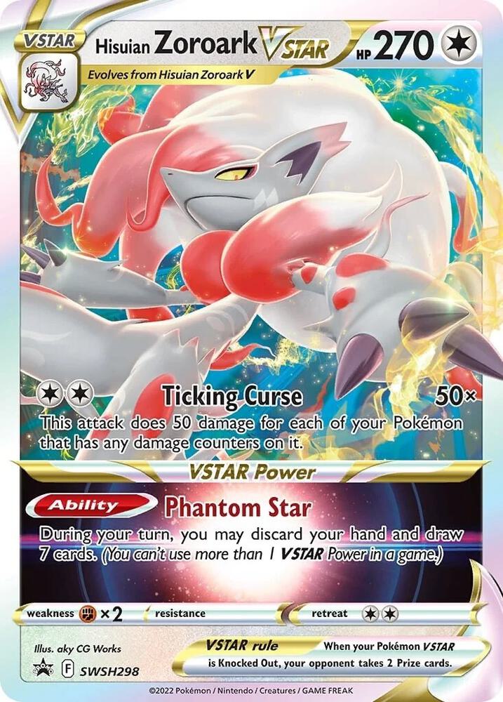 Hisuian Zoroark VSTAR - SWSH298 - SWSH: Sword & Shield Promo Cards