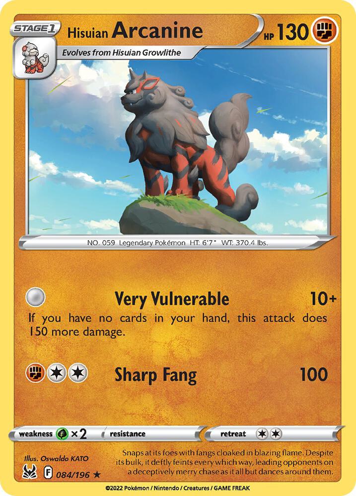 Hisuian Arcanine (Non-Holo)