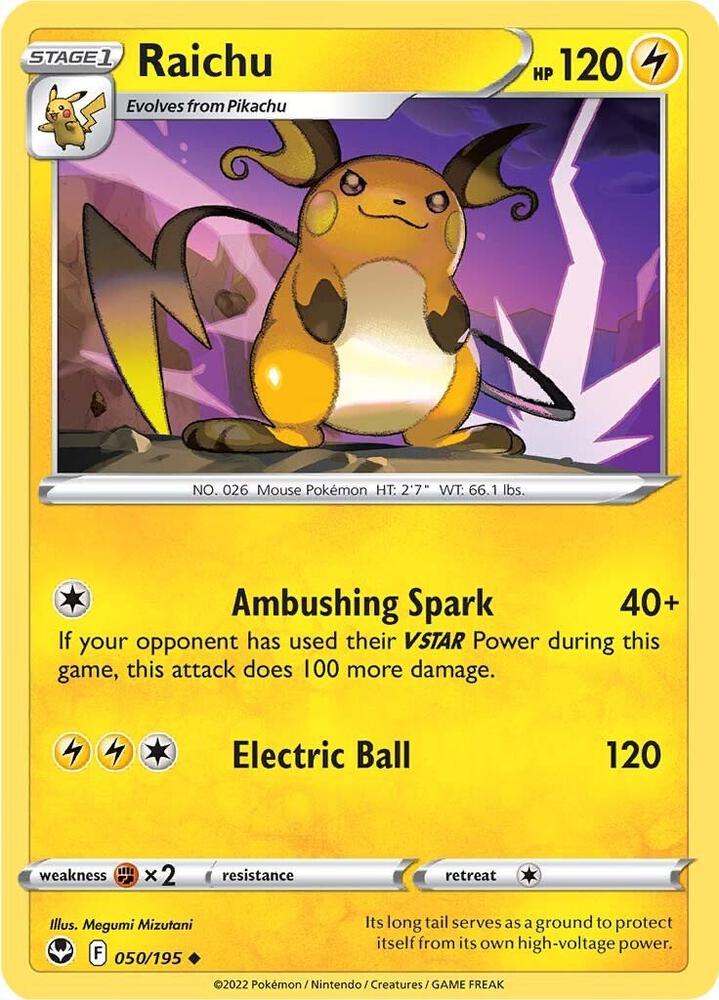 Raichu - SWSH12: Silver Tempest