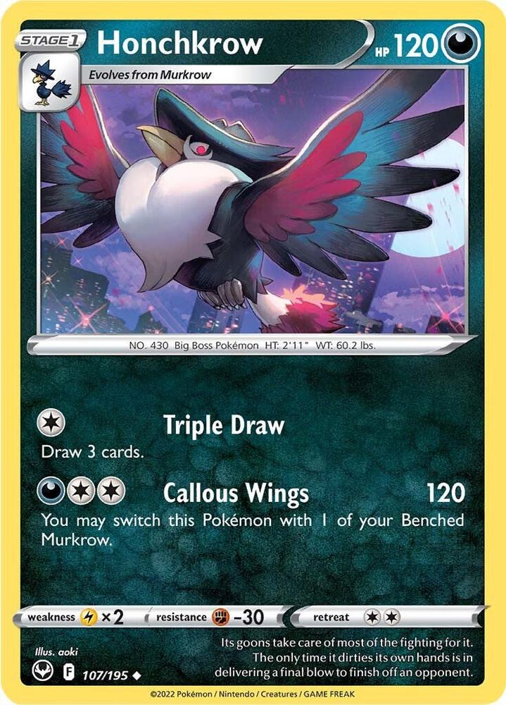 Honchkrow - SWSH12: Silver Tempest