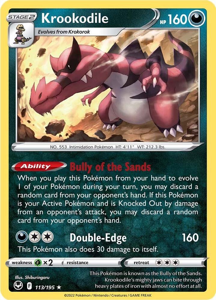 Krookodile - SWSH12: Silver Tempest