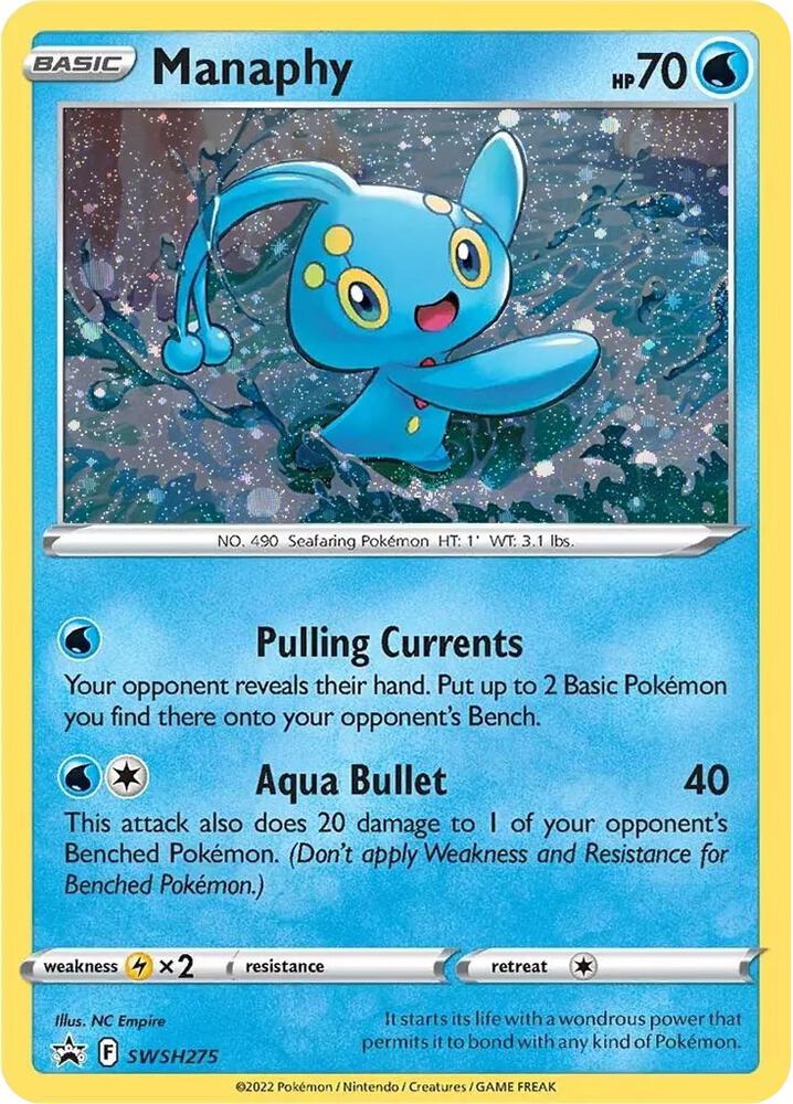 Manaphy - SWSH275 - SWSH: Sword & Shield Promo Cards