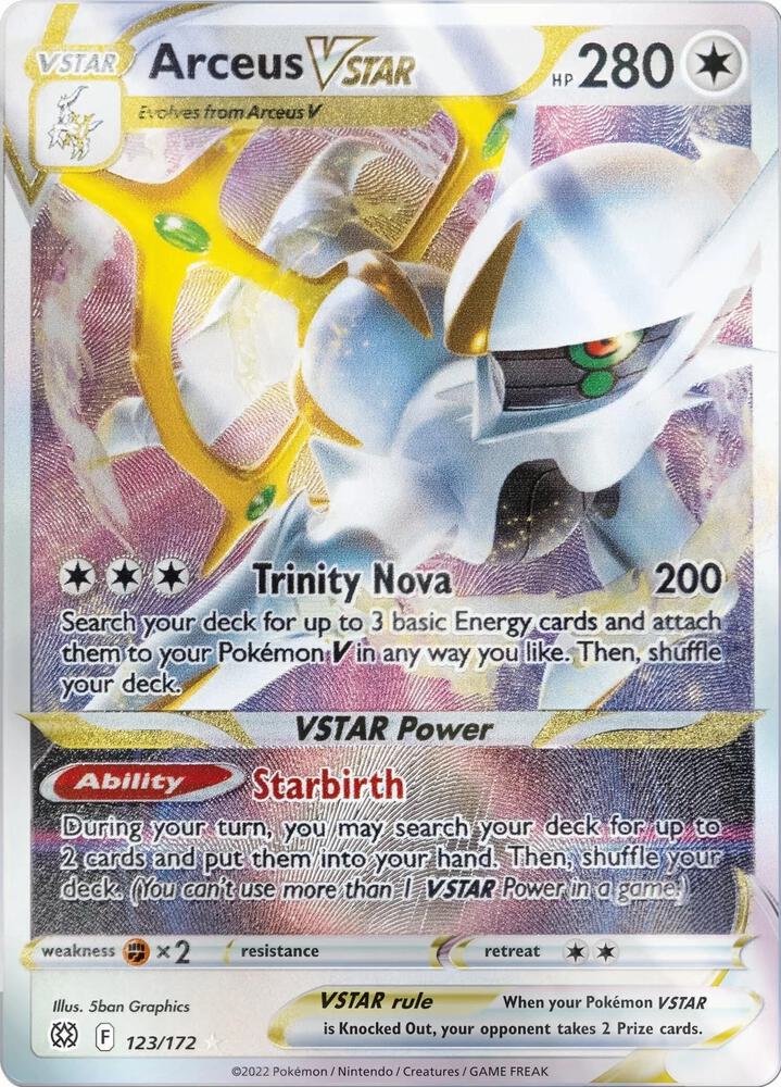 Arceus VSTAR - 123/172 (Metal Card) - Miscellaneous Cards & Products