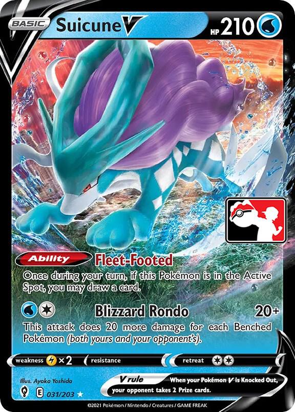 Suicune V - 031/203 - Prize Pack Series Cards