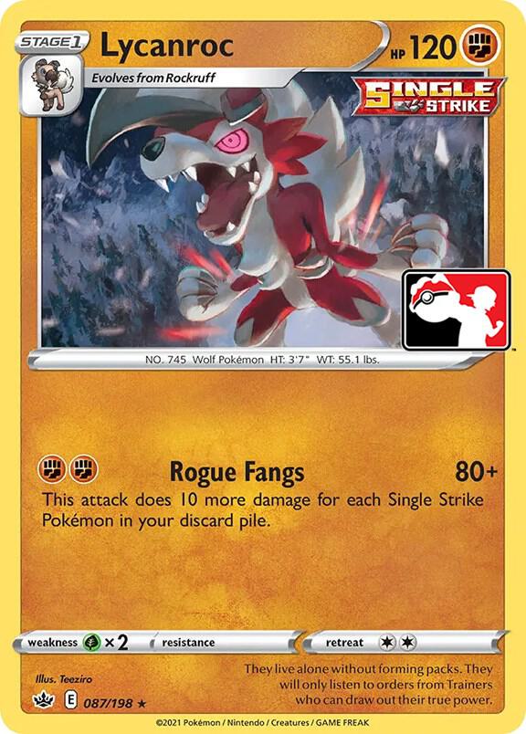 Lycanroc - 087/198 - Prize Pack Series Cards