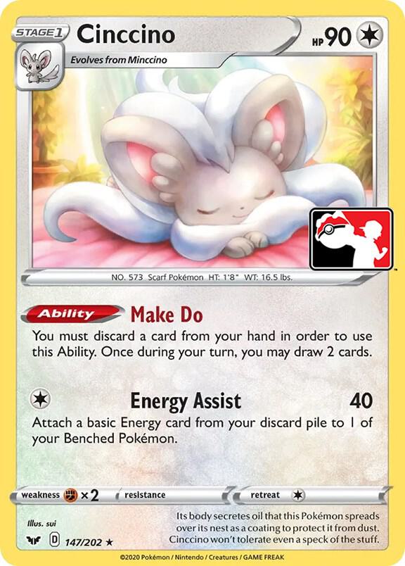 Cinccino - 147/202 - Prize Pack Series Cards