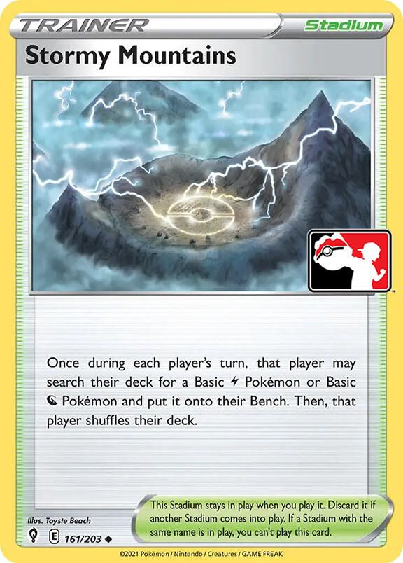 Stormy Mountains - 161/203 - Prize Pack Series Cards