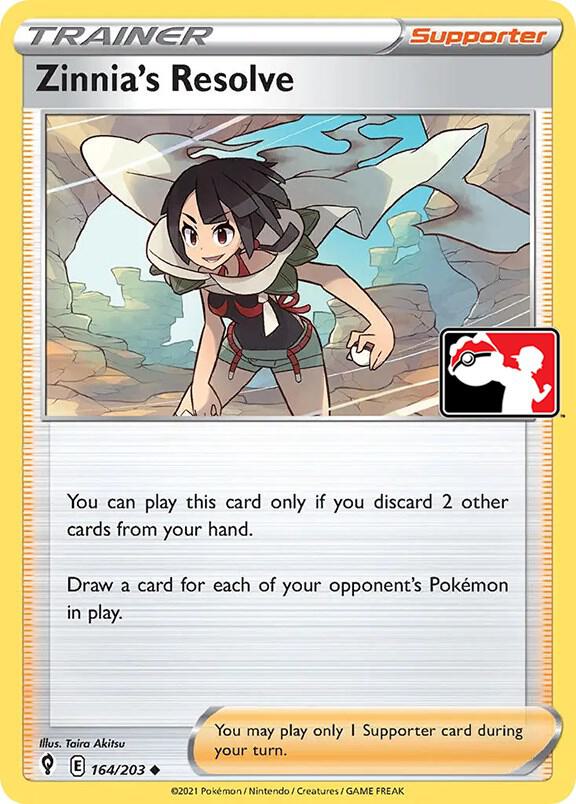 Zinnia's Resolve - 164/203 - Prize Pack Series Cards
