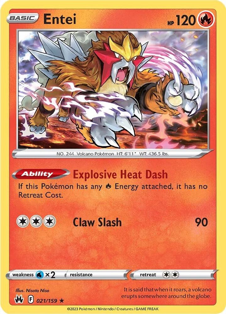 Entei - SWSH: Crown Zenith