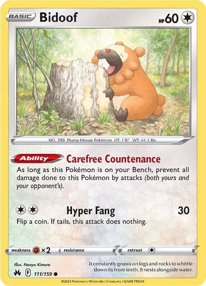 Bidoof - SWSH: Crown Zenith