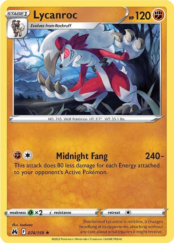 Lycanroc - SWSH: Crown Zenith