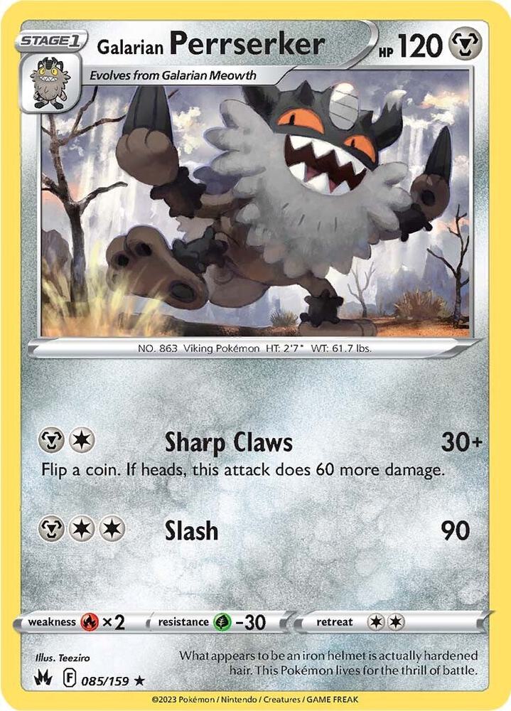 Galarian Perrserker - SWSH: Crown Zenith