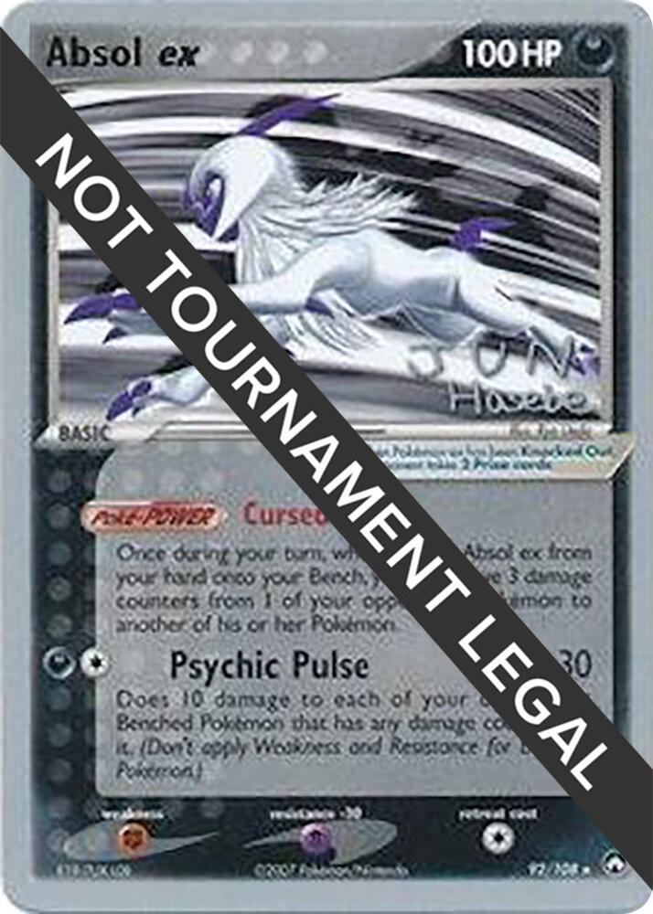 Absol ex - 2007 (Jun Hasebe) - World Championship Decks