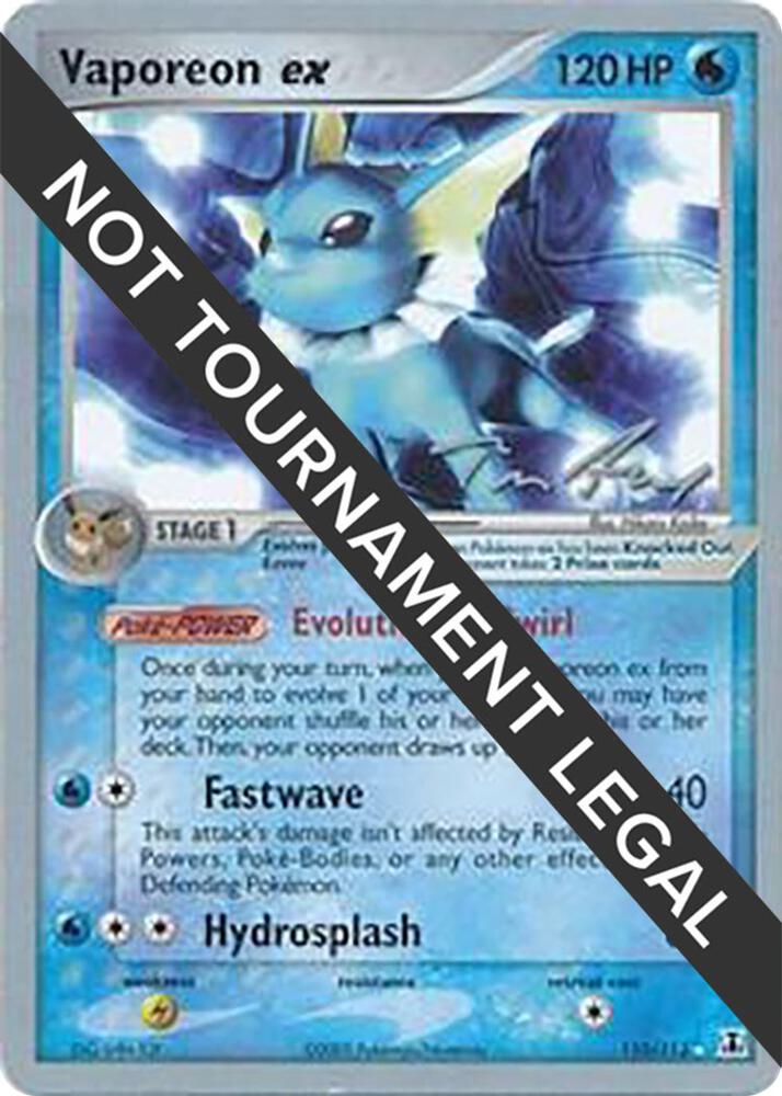 Vaporeon ex - 2007 (Tom Roos) - World Championship Decks