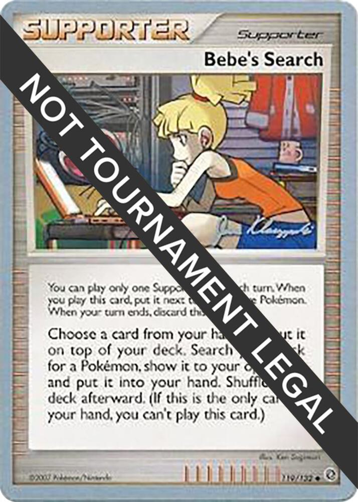 Bebe's Search - 2008 (Jason Klaczynski) - World Championship Decks