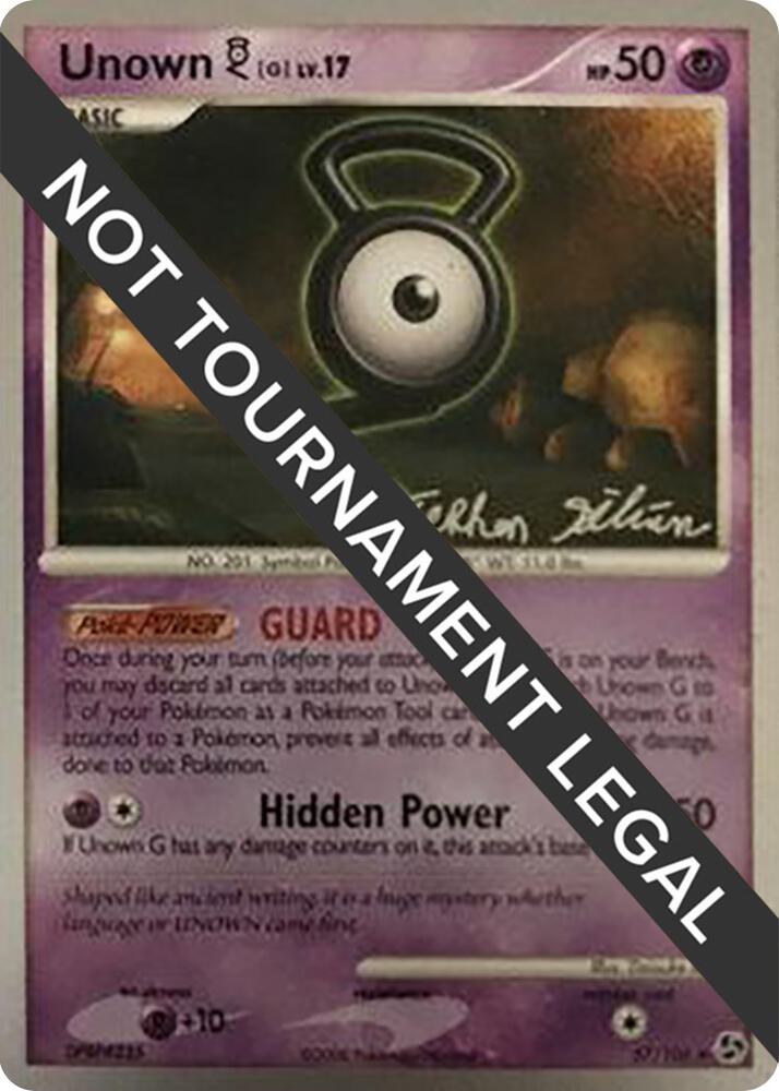 Unown [G] - 2009 (Stephen Silvestro) - World Championship Decks