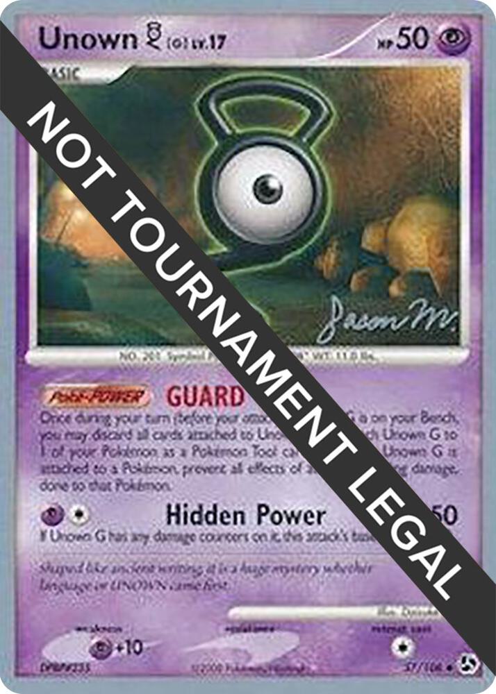 Unown [G] - 2009 (Jason Martinez) - World Championship Decks