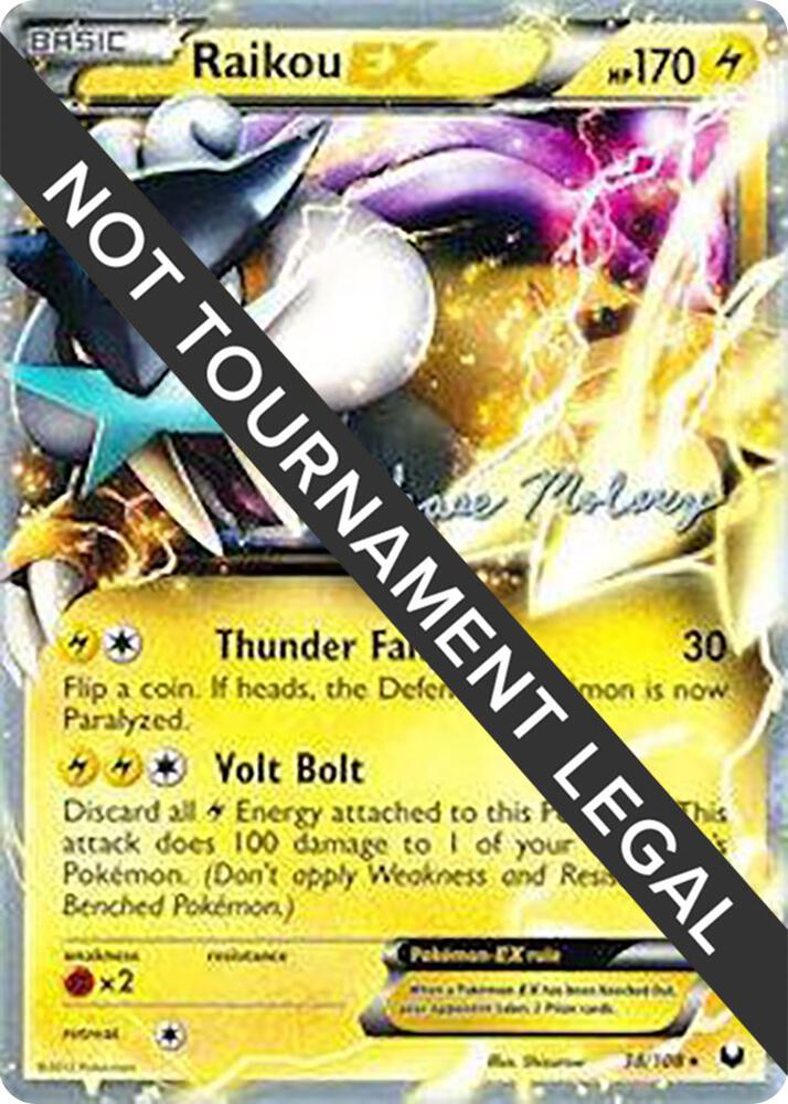Raikou EX - 2012 (Chase Moloney) - World Championship Decks