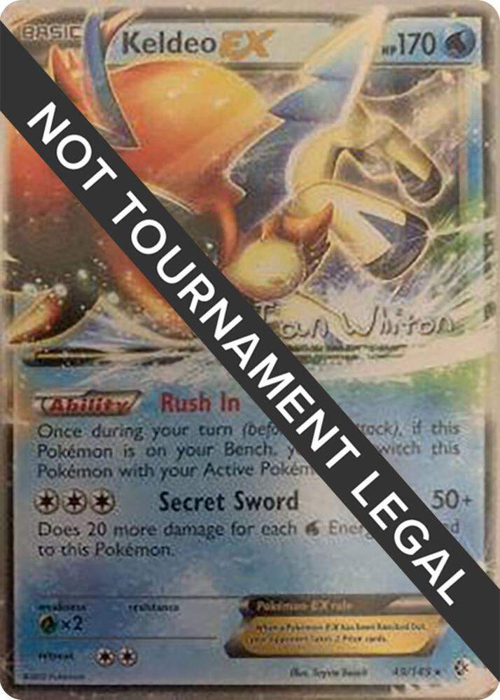Keldeo EX - 2013 (Ian Whiton) - World Championship Decks