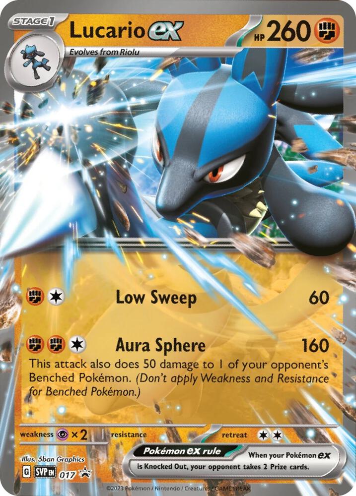 Lucario ex - 017 - SV: Scarlet & Violet Promo Cards