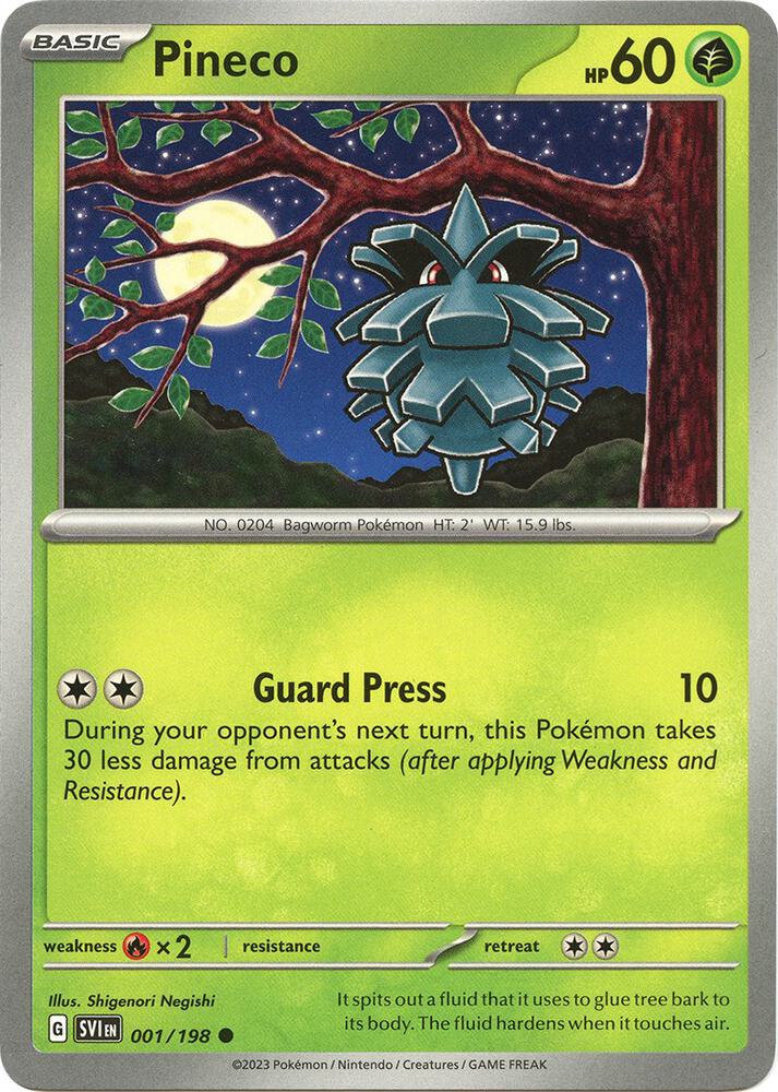 Pineco - SV01: Scarlet & Violet Base Set
