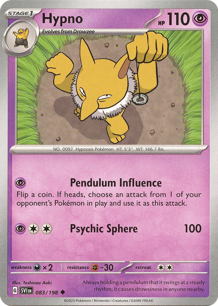 Hypno - SV01: Scarlet & Violet Base Set