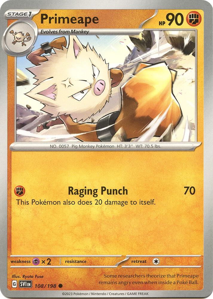 Primeape - SV01: Scarlet & Violet Base Set