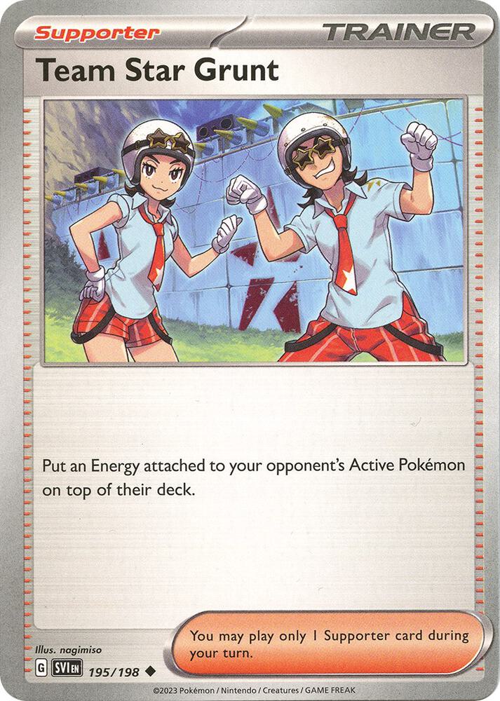 Team Star Grunt - 195/198 - SV01: Scarlet & Violet Base Set