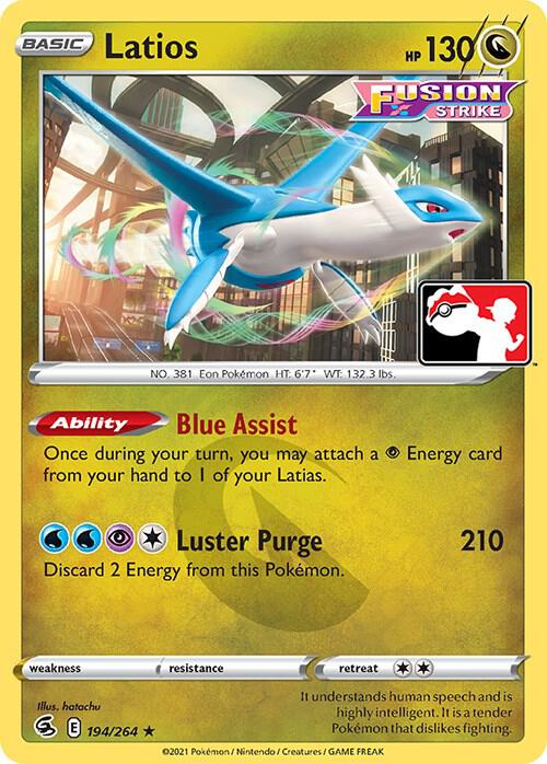 Latios - 194/264 - Prize Pack Series Cards