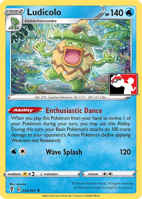 Ludicolo - 034/203 - Prize Pack Series Cards