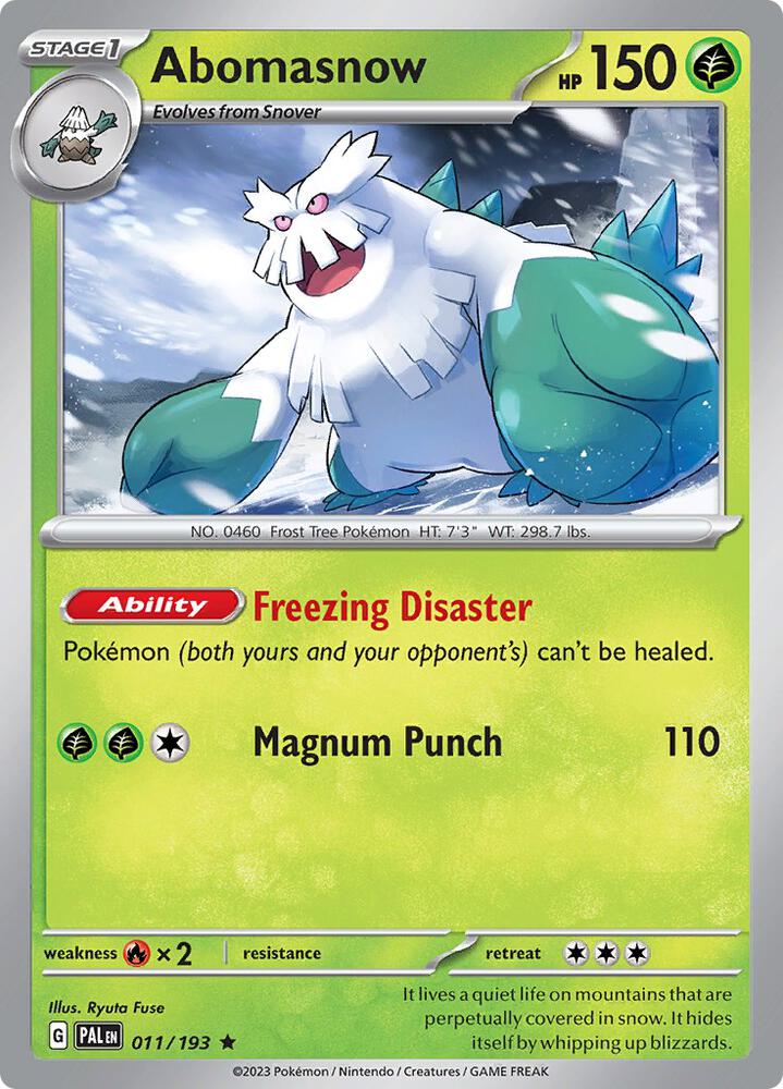 Abomasnow - SV02: Paldea Evolved