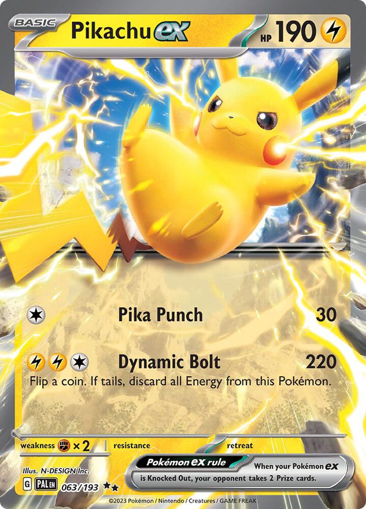 Pikachu ex - SV02: Paldea Evolved
