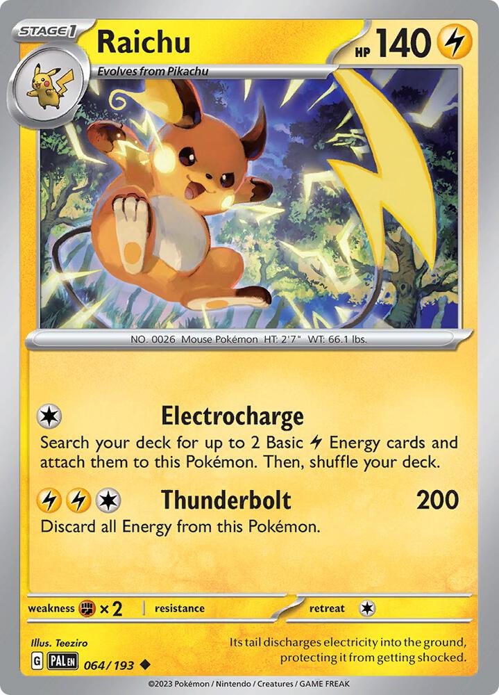 Raichu - 064/193 - SV02: Paldea Evolved