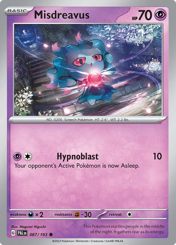 Misdreavus - SV02: Paldea Evolved