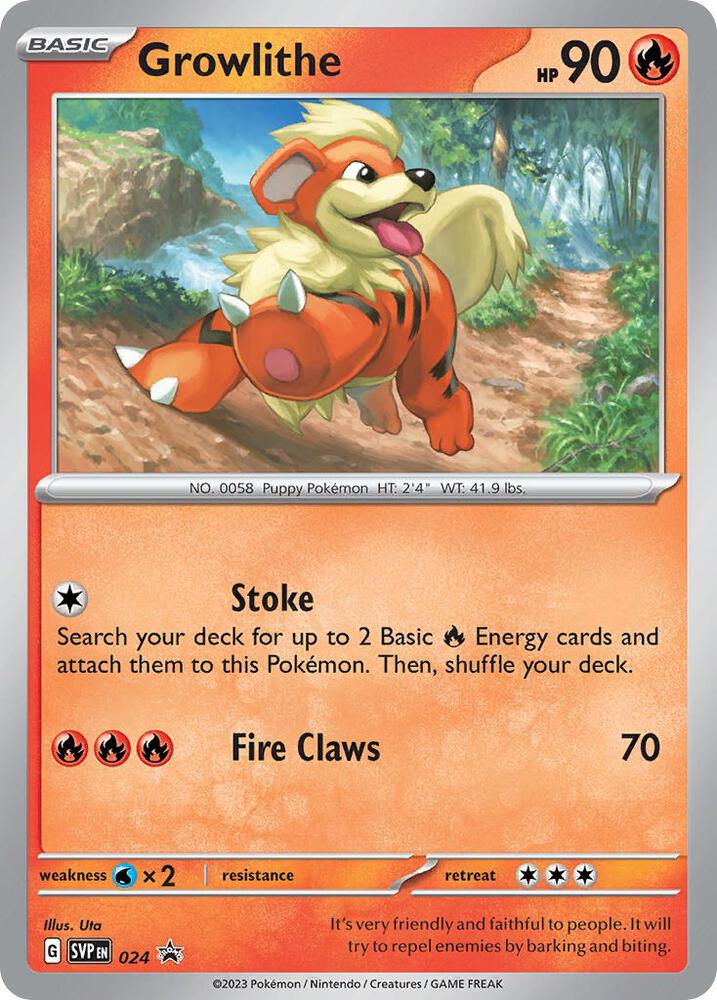 Growlithe - 024 - SV: Scarlet & Violet Promo Cards